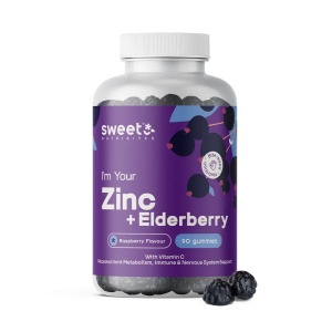 Sweet Nutribites, Zinc + Elderberry - jeleuri cu zinc și soc, 90 jeleuri