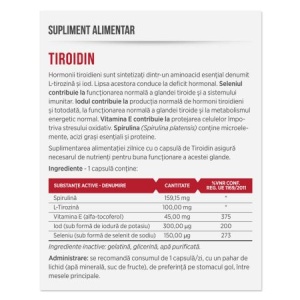 Tiroidin, 30 capsule, Parapharm - Img 2