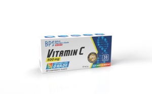 Vitamina C 500 mg, 30 comprimate, Balkan Pharmaceuticals
