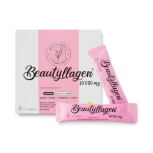 Beautyllagen® Colagen Marin 10.000 mg, cu Acid Hialuronic și Biotină, susține fermitatea pielii, părul și unghiile, zmeură și lămâie, 30 plicuri, Pharmaverum - Img 3