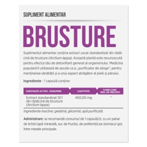 Brusture, 30 capsule, Parapharm - Img 2