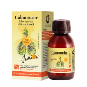 Calmotusin Junior cu Gust de Portocală, 100 ml, Dacia Plant