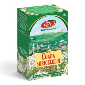 Ceai Coada Șoricelului iarbă D115, susține digestia și contribuie la menținerea confortului gastric, 50 g, Fares