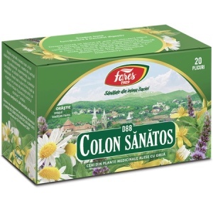 Ceai Colon Sănătos, D88, 20 plicuri, Fares