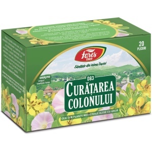 Ceai curățarea colonului D83, 20 plicuri, Fares