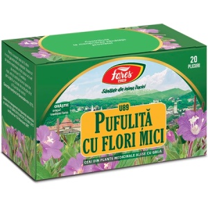 Ceai de Pufuliță cu Flori Mici U 89, 20 plicuri, Fares