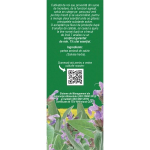 Ceai de Salvie frunze G 94, 50 g, Fares - Img 3
