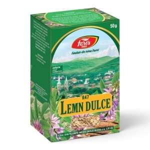 Ceai din rădăcină de Lemn Dulce R47, ajută la calmarea tusei, a gâtului iritat și susține sănătatea mucoaselor respiratorii, 50 g, Fares