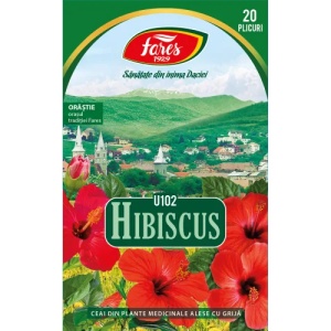 Ceai Hibiscus, U102, 20 plicuri, Fares