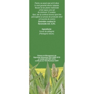 Ceai Pătlagină frunze R41, 50 g, Fares - Img 3