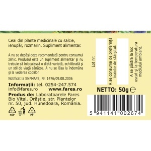 Ceai pentru Articulații Sănătoase L185, 50 g, Fares - Img 5