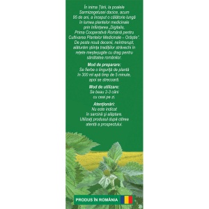 Ceai Rădăcină de Urzică vie U95, ajută la eliminarea naturală a apei din organism și susține funcționarea normală a rinichilor, 50 g, Fares - Img 2
