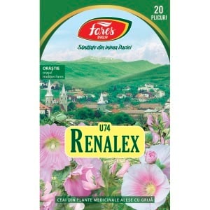 Ceai Renalex, susține sănătatea tractului urinar, contribuie la confortul urinar și eliminarea lichidelor, 20 plicuri, Fares - Img 2