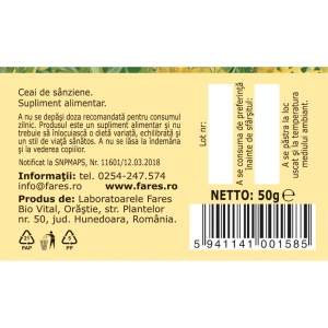 Ceai Sânziene iarbă U 91, 50 g, Fares - Img 5