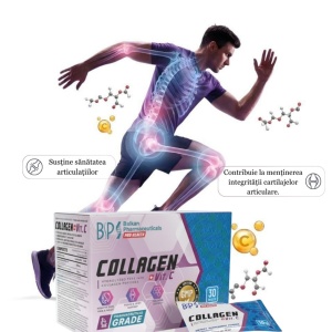 Collagen + Vit. C, 300g, 30 plicuri, Balkan Pharmaceuticals - Img 7