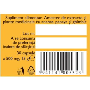 Digestie Ușoară, D57, 30 capsule, Fares - Img 5