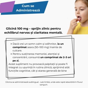 Glicină, 100 mg, 60 capsule, Balkan Pharmaceuticals - Img 6