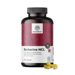 HealthyWorld, Berberine HCL 500 mg, 180 capsule - Img 2