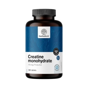 HealthyWorld, Creatine Monohydrate - creatină monohidrat, 180 tablete