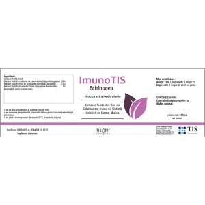 ImunoTIS Sirop cu Echinacea, Lemn-Dulce și Cătină, susține imunitatea și rezistența naturală a organismului, 150 ml, Tis Farmaceutic - Img 2