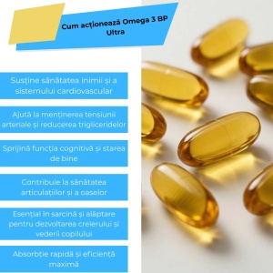 Omega-3 BP Ultra, 30 capsule moi, Balkan Pharmaceuticals - Img 5