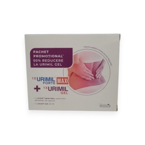 Pachet Urimil Forte Max 30 capsule și Gel Urimil 50 ml, NaturPharma
