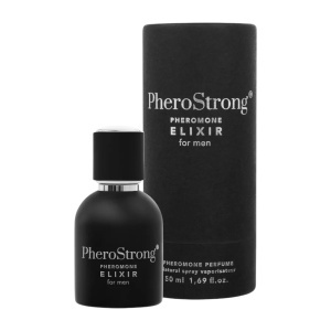 PheroStrong Elixir, parfum cu feromoni pentru bărbați, cu note de lemn de santal, ylang-ylang și trandafir bulgar, 50 ml, Medica-Group