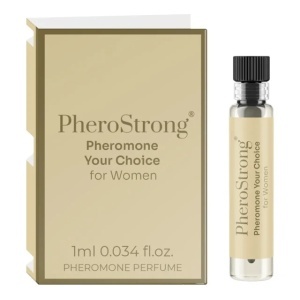 PheroStrong Your Choice, mostră parfum cu feromoni pentru femei, cu note de mango, bergamotă și iasomie, 1 ml, Medica-Group