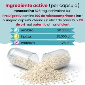 Pro Digestiv Advance, 25000, 20 capsule, Balkan Pharmaceuticals - Img 6