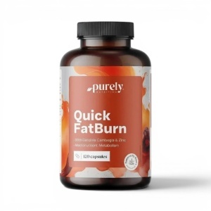 Purely Nutrition, Quick FatBurn - supliment alimentar destinat susținerii metabolismului, 120 capsule