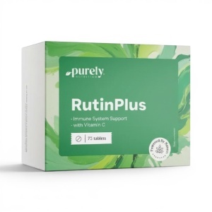 Purely Nutrition, RutinPlus - supliment alimentar destinat susținerii sistemului imunitar, 75 tablete