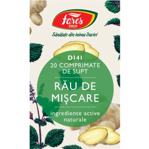 Rău de mișcare D141, 20 comprimate, Fares - Img 2