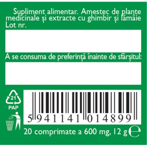 Rău de mișcare pentru copii D161, 20 comprimate, Fares - Img 5