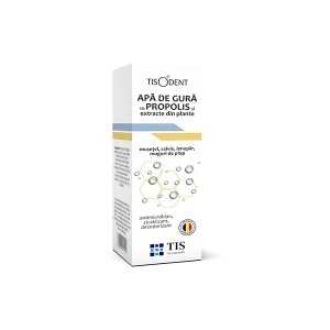 Tisodent Apă de gură cu Propolis, 20 ml, Tis
