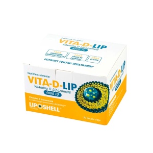 VITA-D-LIP, Vitamina D Lipozomală 4000 IU , 30 plicuri, LIPOSHELL