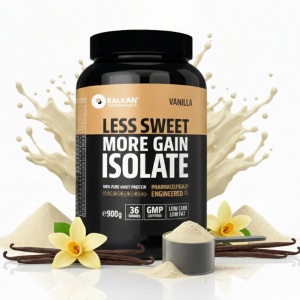 100% Whey Protein Isolate, Vanilie, 900 g, Balkan Pharmaceuticals - Img 2
