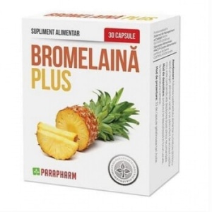 Bromelaină Plus, 30 capsule, Parapharm
