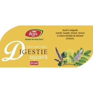 Ceai Bio Digestie Ușoară D160, 20 plicuri, Fares - Img 5