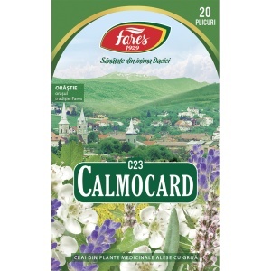 Ceai Calmocard, C23, 20 plicuri, Fares - Img 2