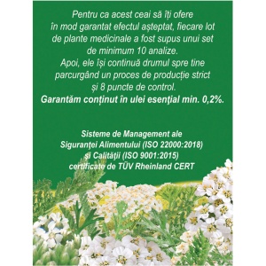 Ceai Coada Șoricelului D 119, 20 plicuri, Fares - Img 3