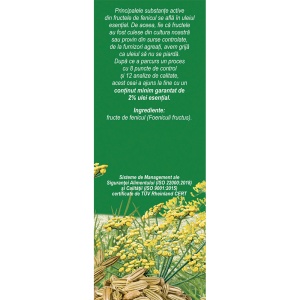 Ceai de Fenicul D 123, 50 g, Fares - Img 3