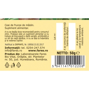 Ceai Frunze de Măslin F 189, 50 g, Fares - Img 5