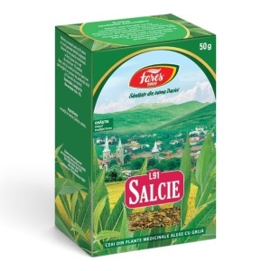 Ceai Salcie scoarță L91, ajută la reducerea disconfortului muscular și articular, susține mobilitatea articulațiilor, 50 g, Fares