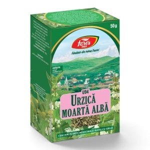 Ceai Urzică moartă albă U94, contribuie la confortul vezicii urinare și susține funcționarea normală a tractului urinar și rinichilor, 50 g, Fares