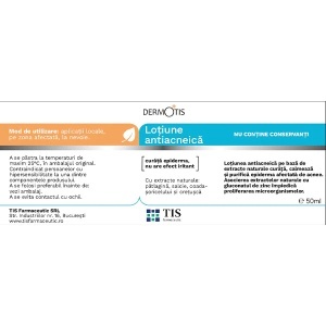 DermoTis Loțiune antiacneică, 50 ml, Tis Farnaceutic - Img 2