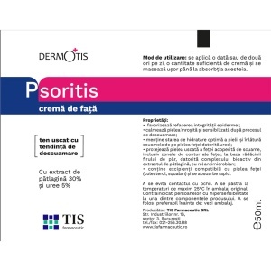 DermoTis PsoriTis cremă pentru față, 50 ml, Tis Farmaceutic - Img 2