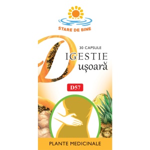Digestie Ușoară, D57, 30 capsule, Fares - Img 2