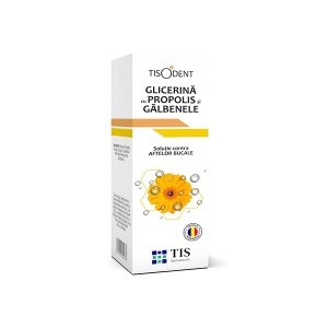 Glicerină cu propolis și gălbenele soluție, 25 ml, Tis Farmaceutic