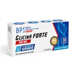 Glicină Forte, 300 mg, 60 capsule, Balkan Pharmaceuticals