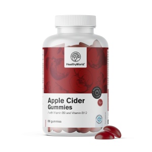 HealthyWorld, Apple Cider Gummies - jeleuri cu oțet de mere, 60 jeleuri